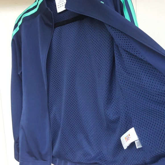 S ADIDAS Y2K VINTAGE 3 STRIPE WARM UP JACKET NICE! - Picture 6 of 11